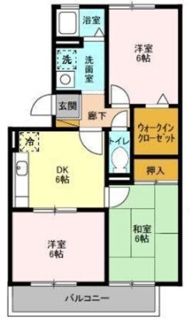 グレイスコートⅢの物件間取画像